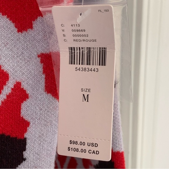 NWT Anthropologie Lizzie Mock Neck Sweater Size M Cozy Soft Knit Floral Print - Picture 6 of 16